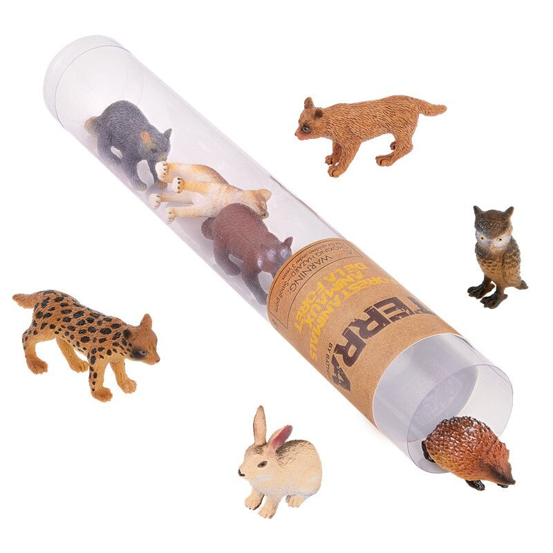 Tubo de 8 animales del bosque 4-9cm - Terra