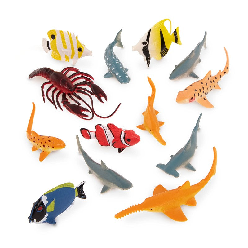 Tubo de 14 animales marinos 5-12cm - Terra