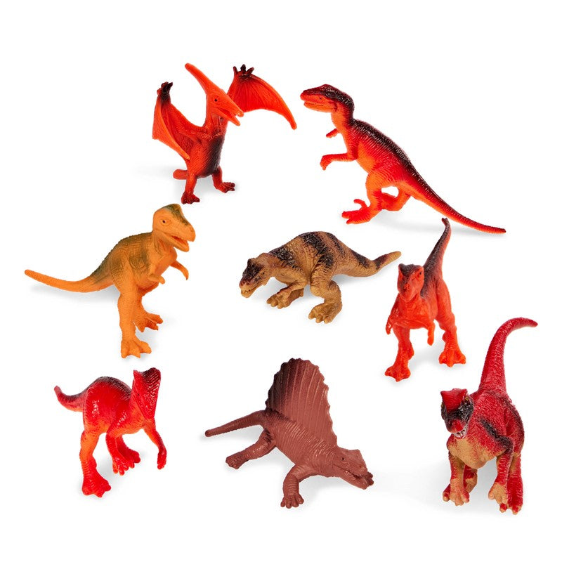 Tubo de 8 dinosaurios 7-11cm - Terra