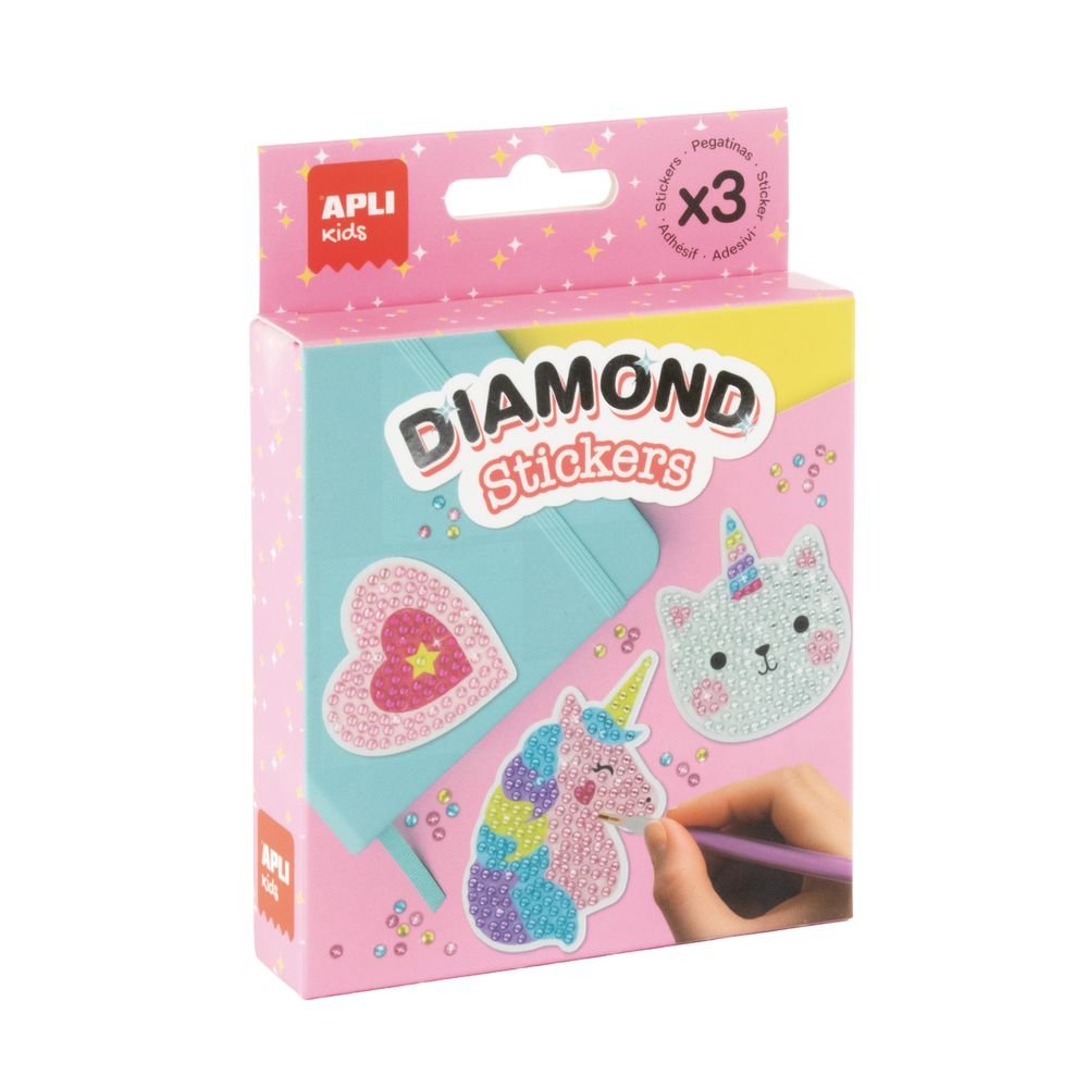 Kit pegatinas con diamantes - Apli