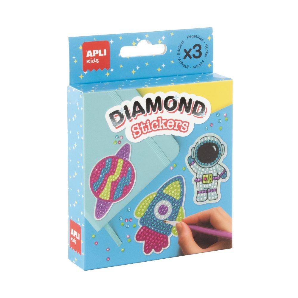 Kit pegatinas con diamantes - Apli