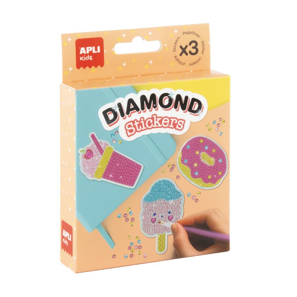 Kit pegatinas con diamantes - Apli