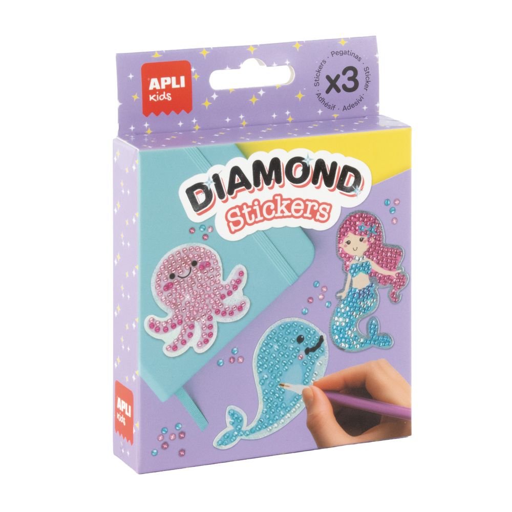 Kit pegatinas con diamantes - Apli