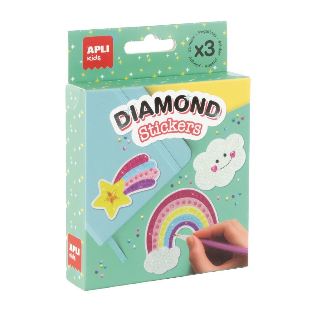Kit pegatinas con diamantes - Apli