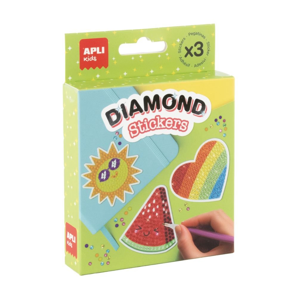 Kit pegatinas con diamantes - Apli