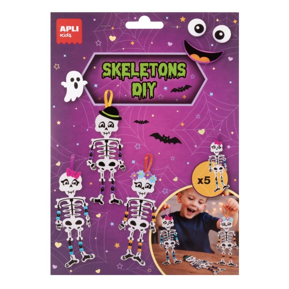 Craft Kit Halloween Esqueletos - Apli