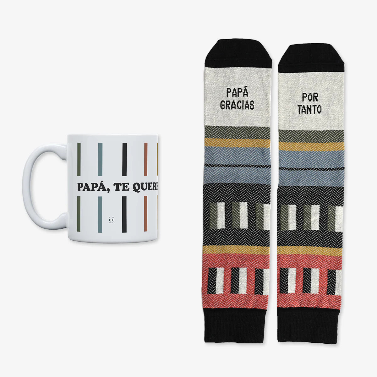 Kit Taza + Calcetines "Papá, te queremos infinito
