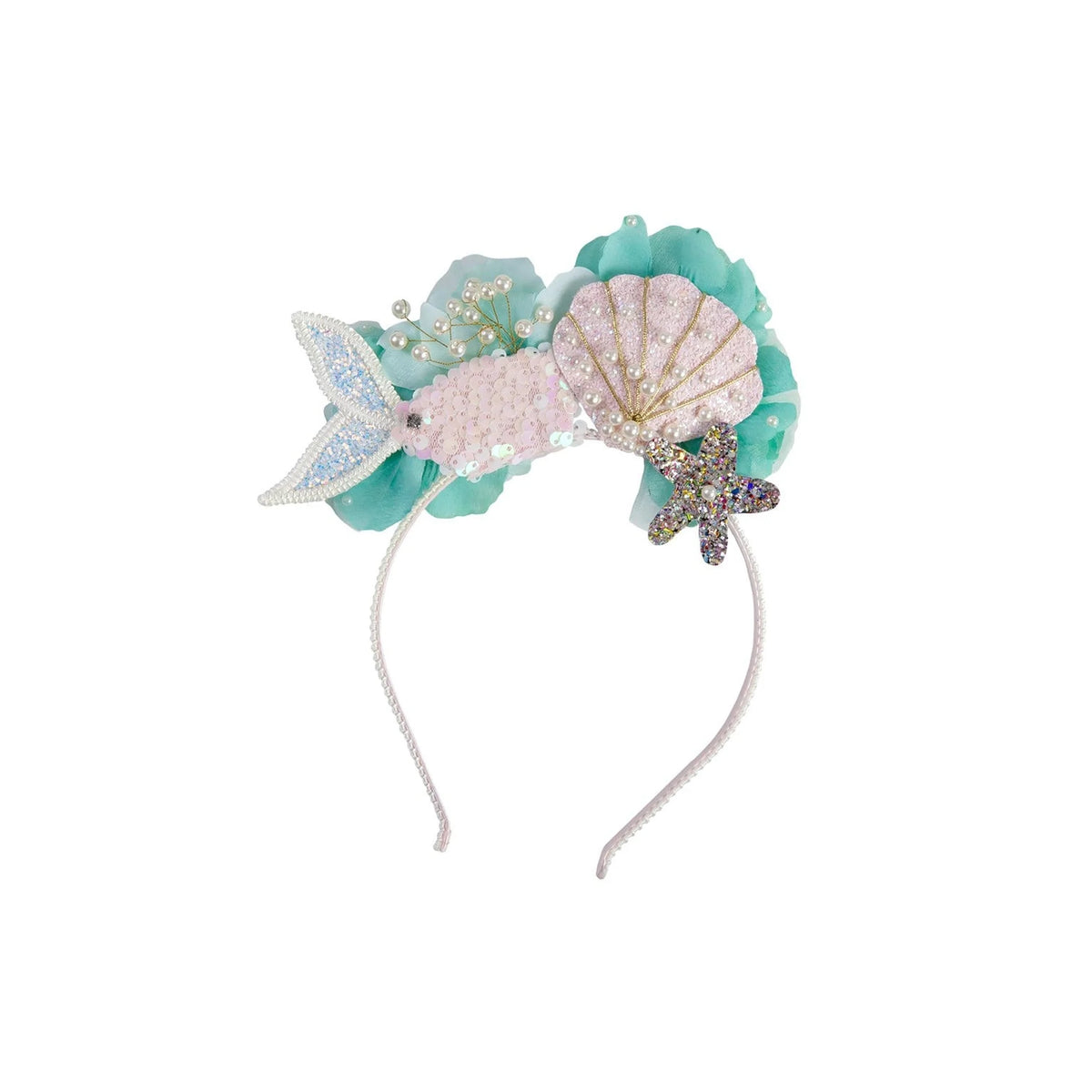Accesorio de pelo - Diadema Sirena Teal  - Great Pretenders