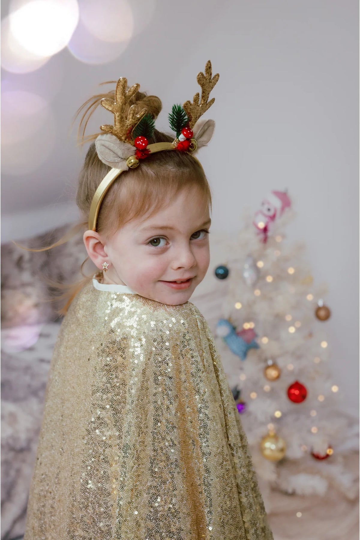 Accesorio de pelo - Diadema navideña Rudolph  - Great Pretenders