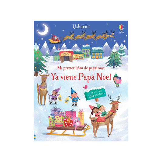 Mi primer libro de pegatinas. Ya viene Papá Noel