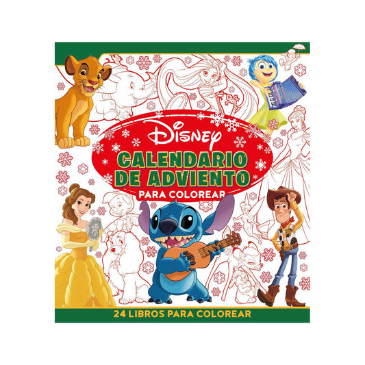 Disney. Calendario de adviento para colorear - 24 libros para colorear