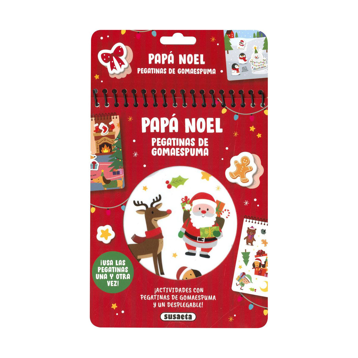 Pegatinas de gomaespuma. Papá Noel