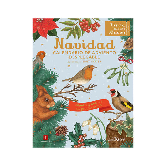Calendario de adviento desplegable. Navidad