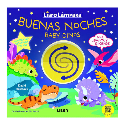 Libro Lámpara - Buenas noches baby dinos