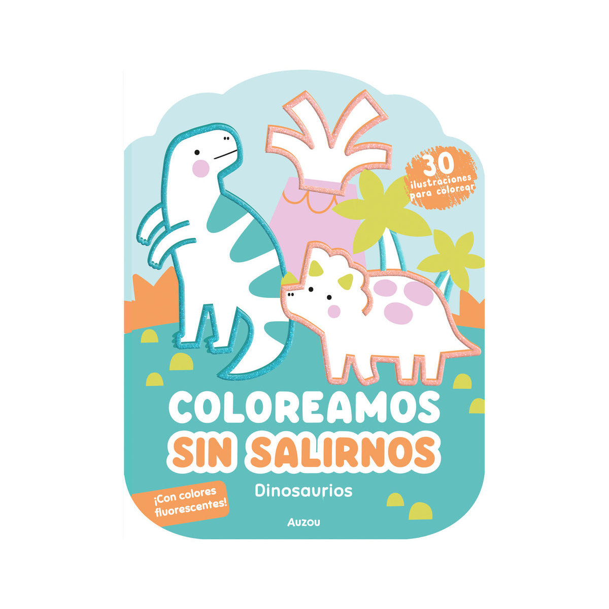 Coloreamos sin salirnos. Dinosaurios