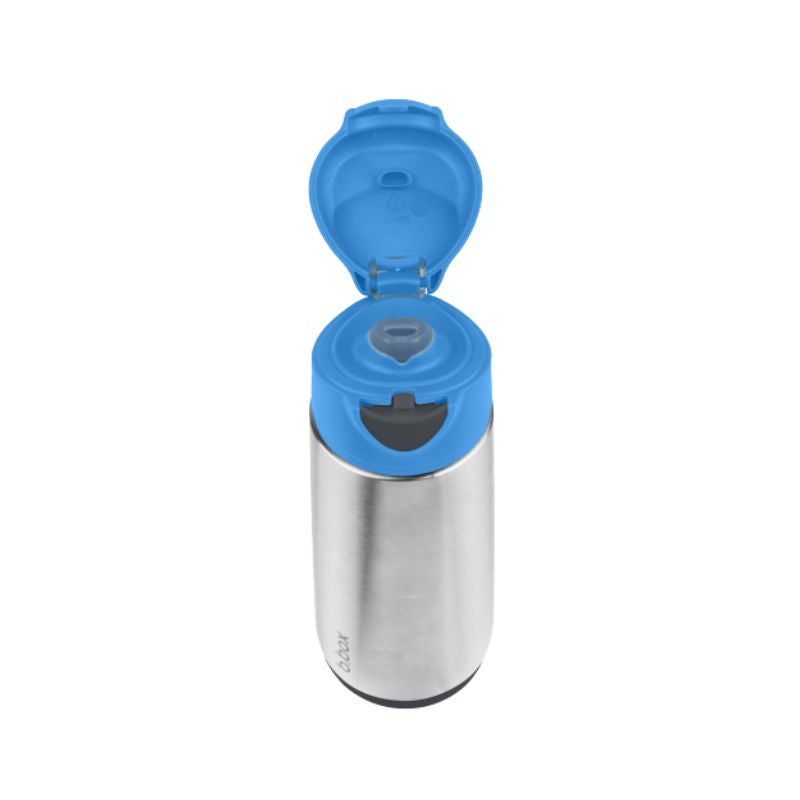 Botella térmica con boquilla y asa Blue Slate b.box