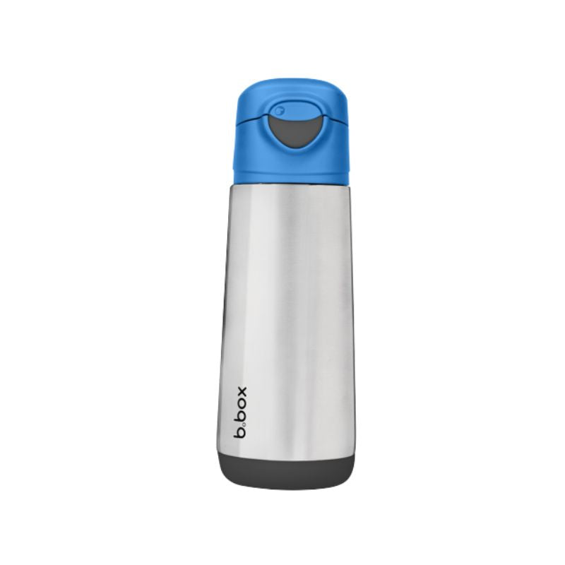 Botella térmica con boquilla y asa Blue Slate b.box