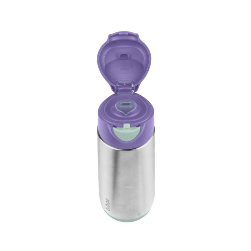 Botella térmica con boquilla y asa Lilac Pop b.box