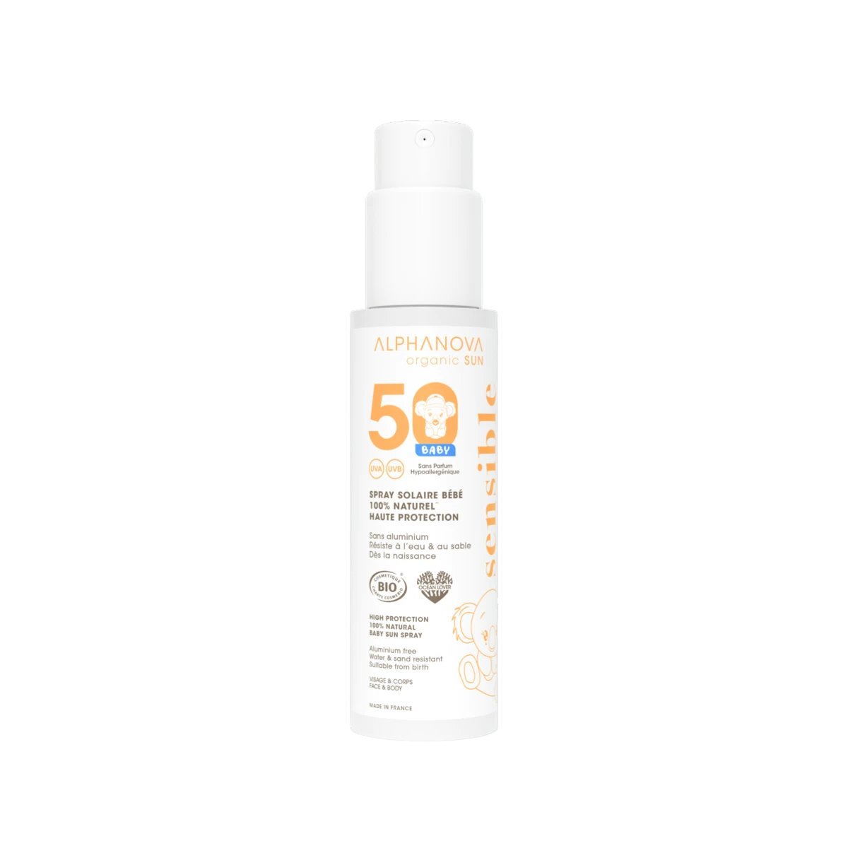 Protector Solar BIO SPF50 Bebé 100gr. - Alphanova