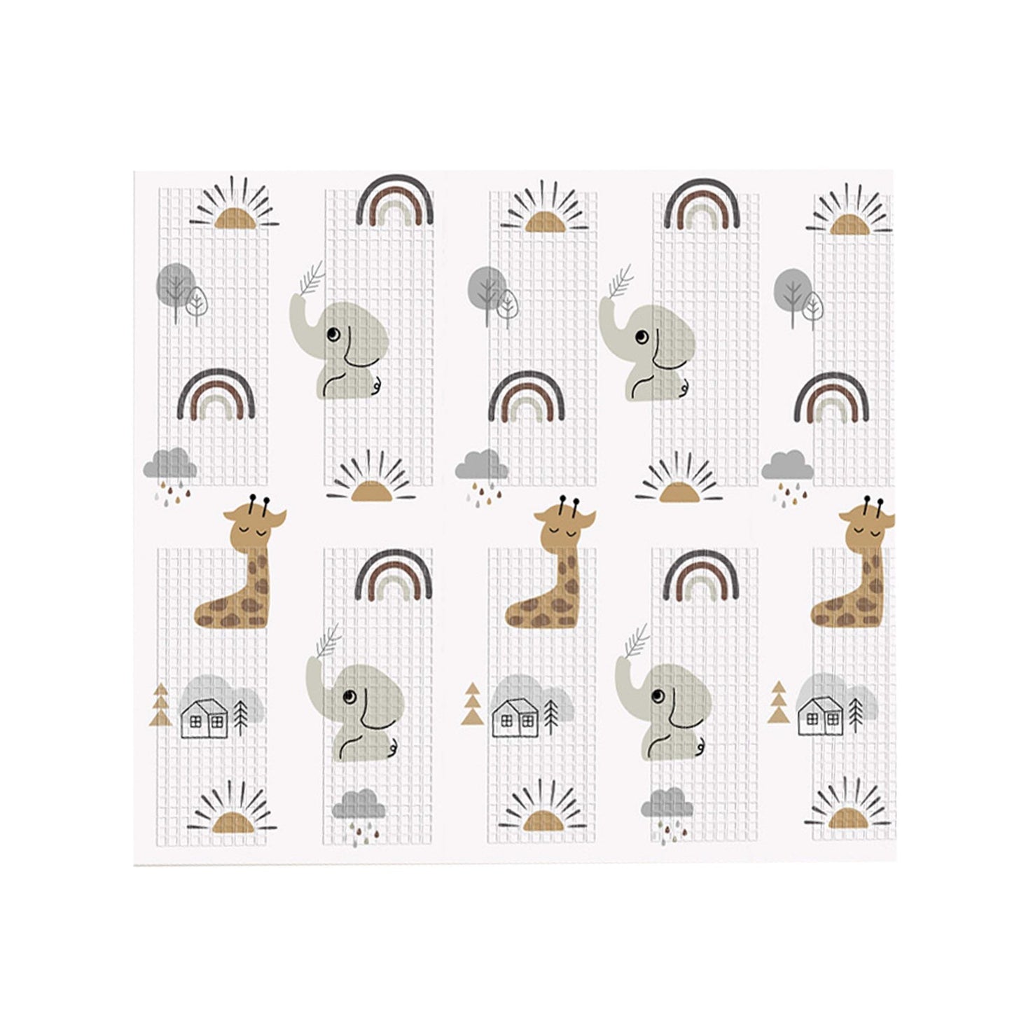 Alfombra de juegos bebé reversible 180x200x1,5cm MS - Fancy Elefante