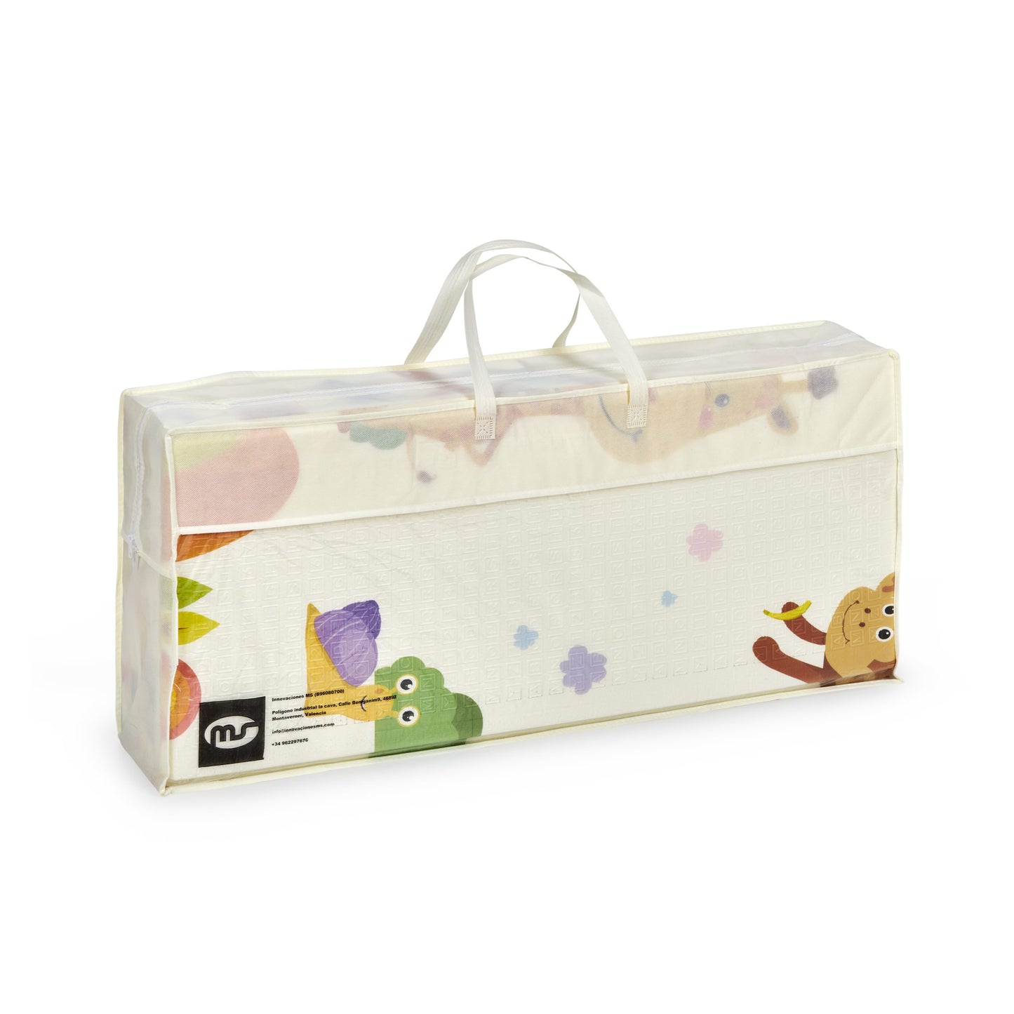 Alfombra de juegos bebé reversible 180x200x1,5cm MS - Fancy  Jirafa