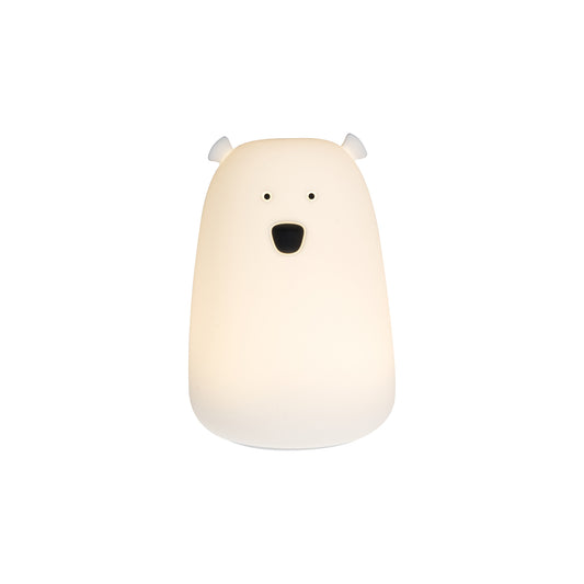 Lámpara de Silicona con mando Oso blanco - LittLe L