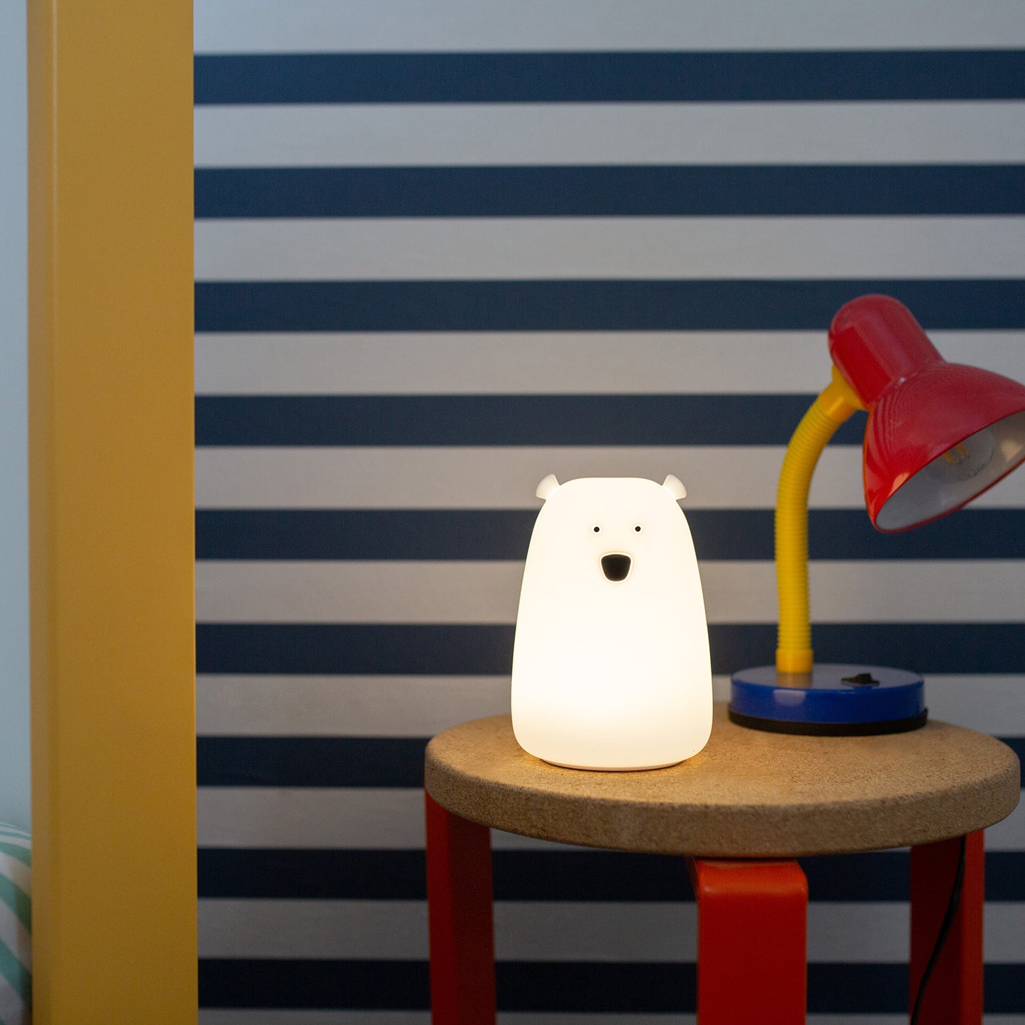 Lámpara de Silicona con mando Oso blanco - LittLe L