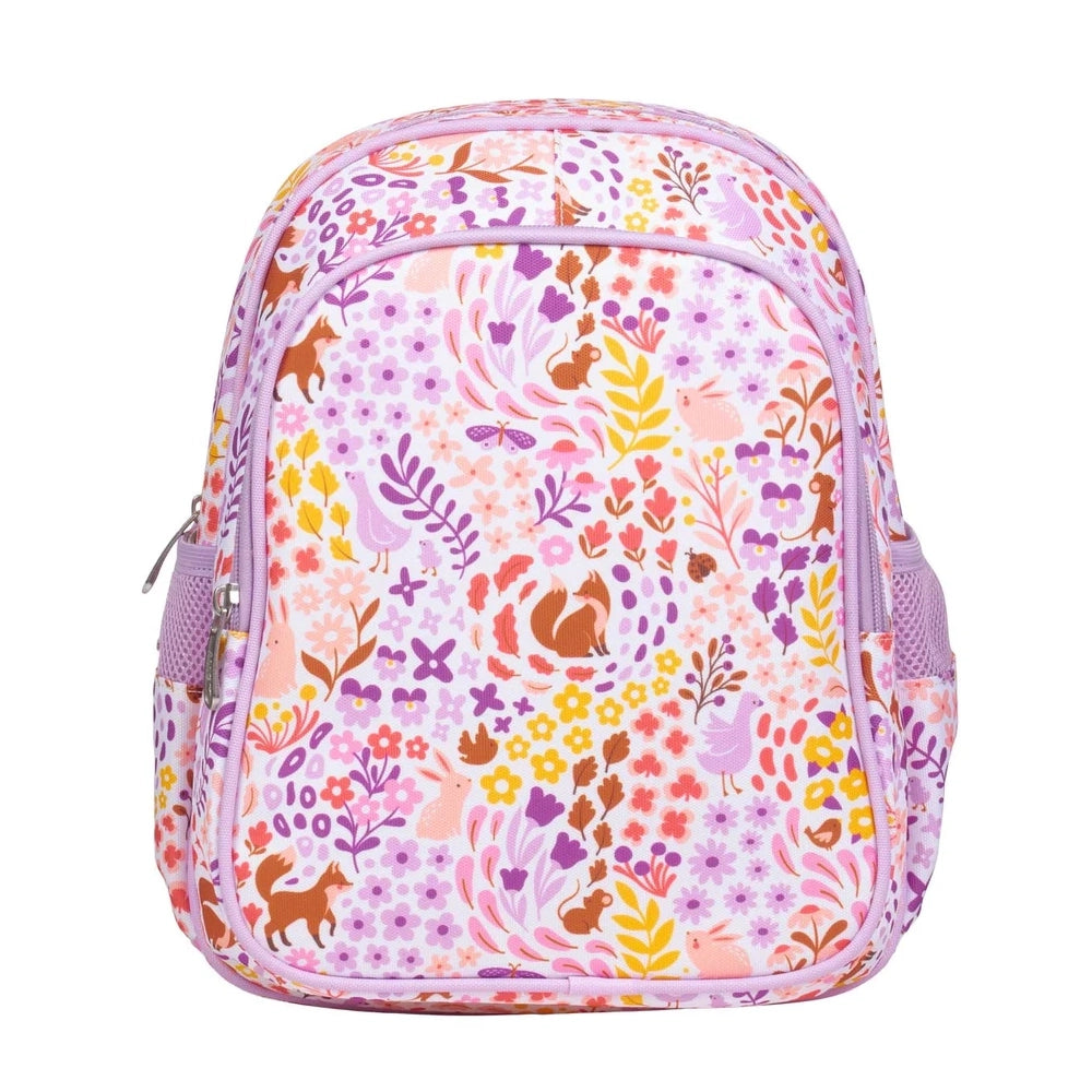 Mochila con bolsillo térmico - A Little Lovely Company Flores