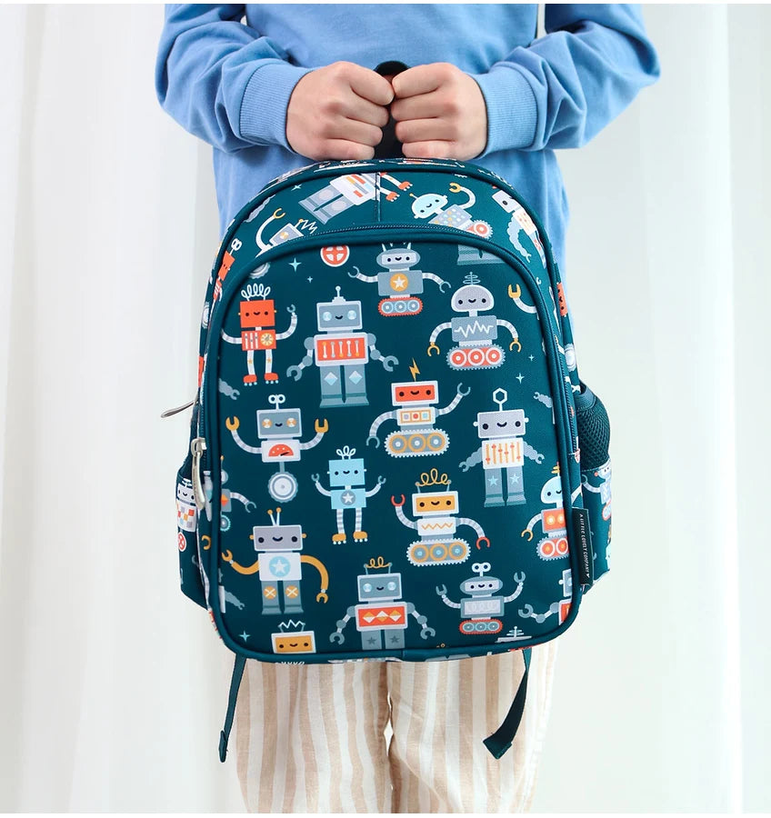 Mochila con bolsillo térmico - A Little Lovely Company Robots