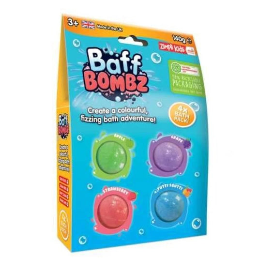 Pack de 4 bombas de baño redondas - Zimpli Kids