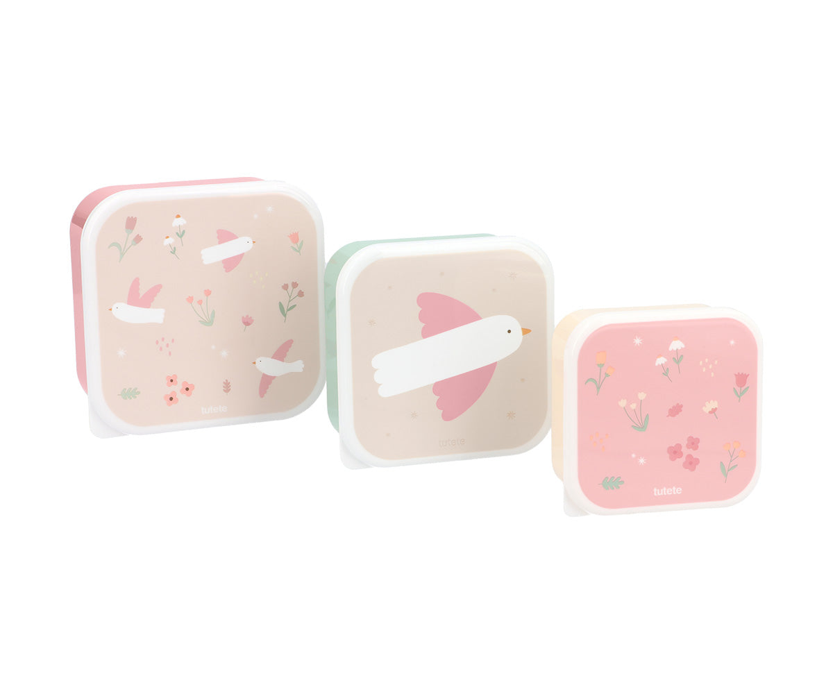 Set 3 cajas almuerzo Tutete Blossom Birds