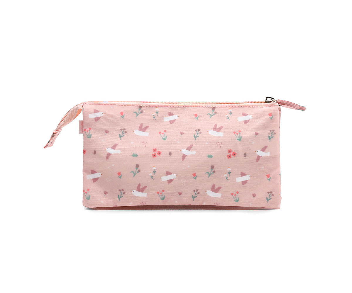 Estuche con 3 compartimentos Tutete Blossom Birds
