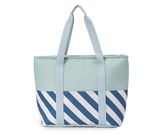 Bolso Tote Nevera Monnëka Tutete - Stripes Blues & Beyond