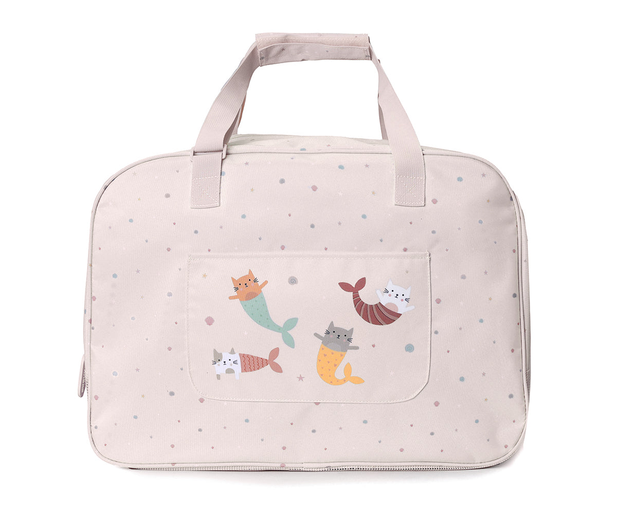 Bolso de Playa con Rejilla Monnëka Tutete - Mermaid Cats