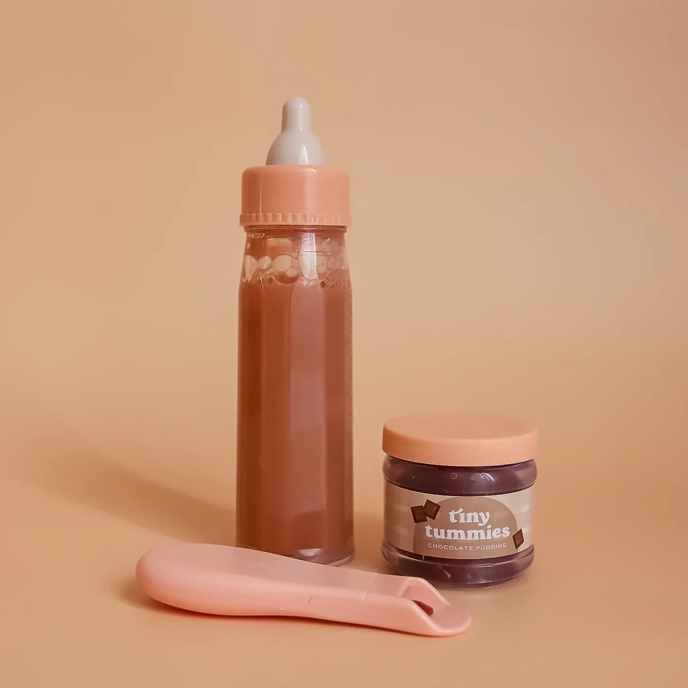 Set biberón mágico y potito Chocolate - Tiny Harlow