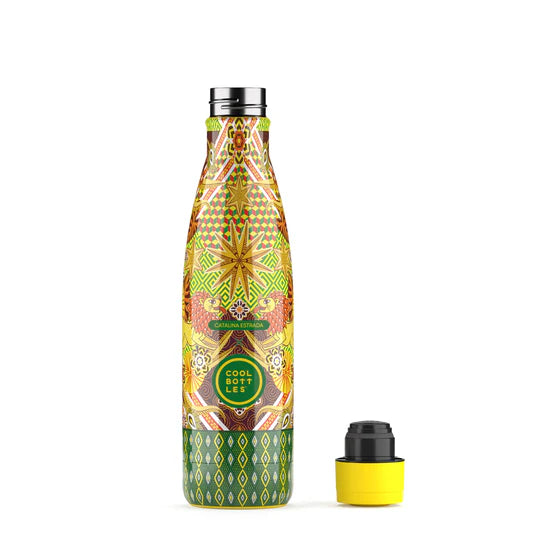 Botella acero inoxidable térmica 500ml Cool Bottles XCLUSIVE - Catalina Estrada - Mystical Lions