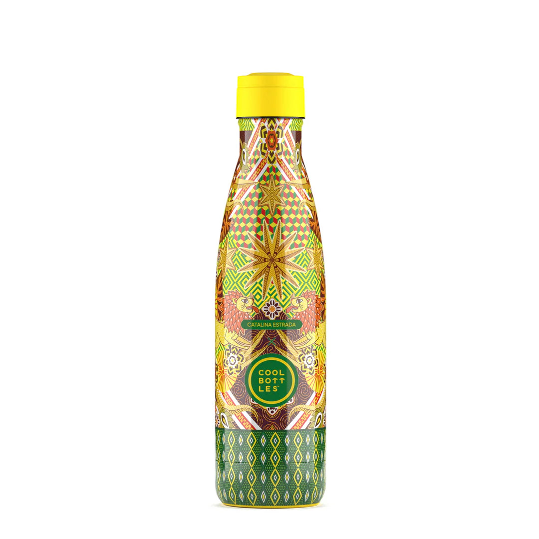 Botella acero inoxidable térmica 500ml Cool Bottles XCLUSIVE - Catalina Estrada - Mystical Lions