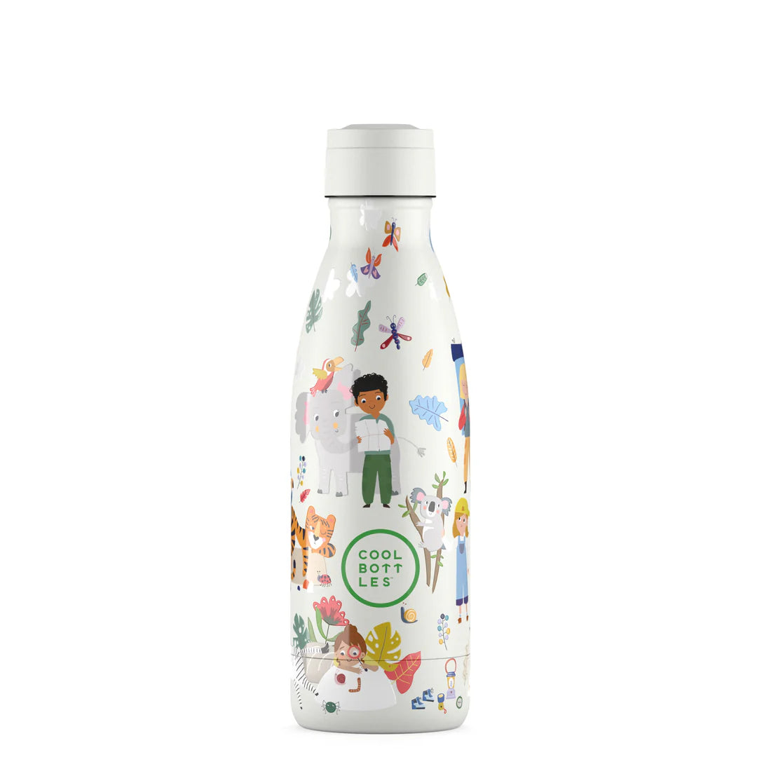 Botella acero inoxidable térmica 350ml Cool Bottles Curious Explorers