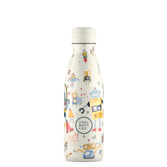 Botella acero inoxidable térmica 350ml Cool Bottles Messy Robots