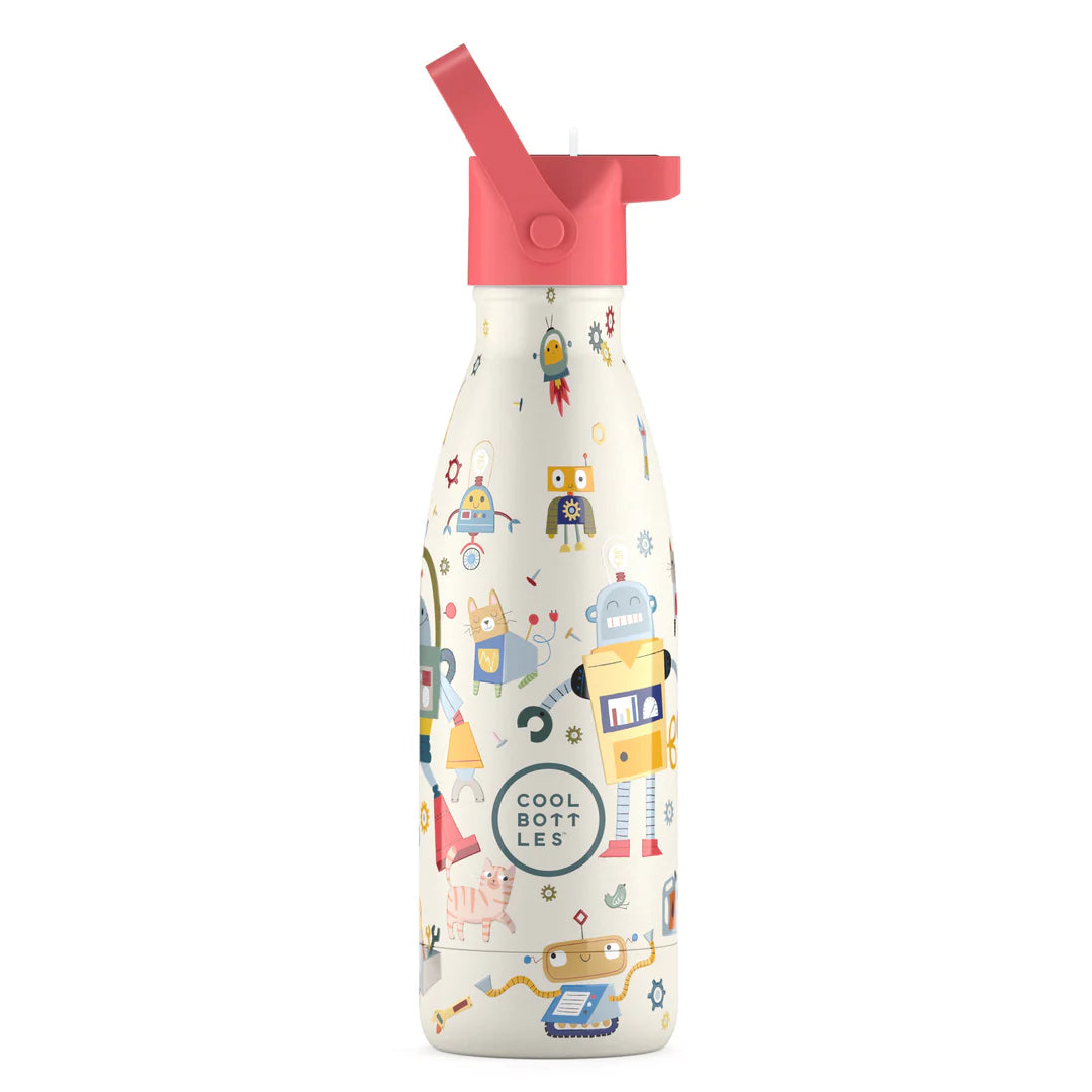 Botella acero inoxidable térmica 350ml Cool Bottles Messy Robots