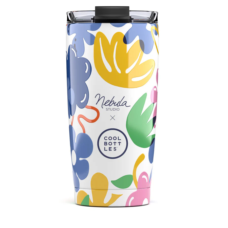 Vaso de Acero Inoxidable 550ml Cool Bottles Colors - Nébula - Floral Madness