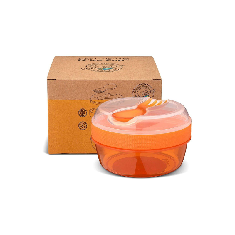 Caja Almuerzo con Tapa Refrigerante N'ice Cup Naranja Carl Oscar