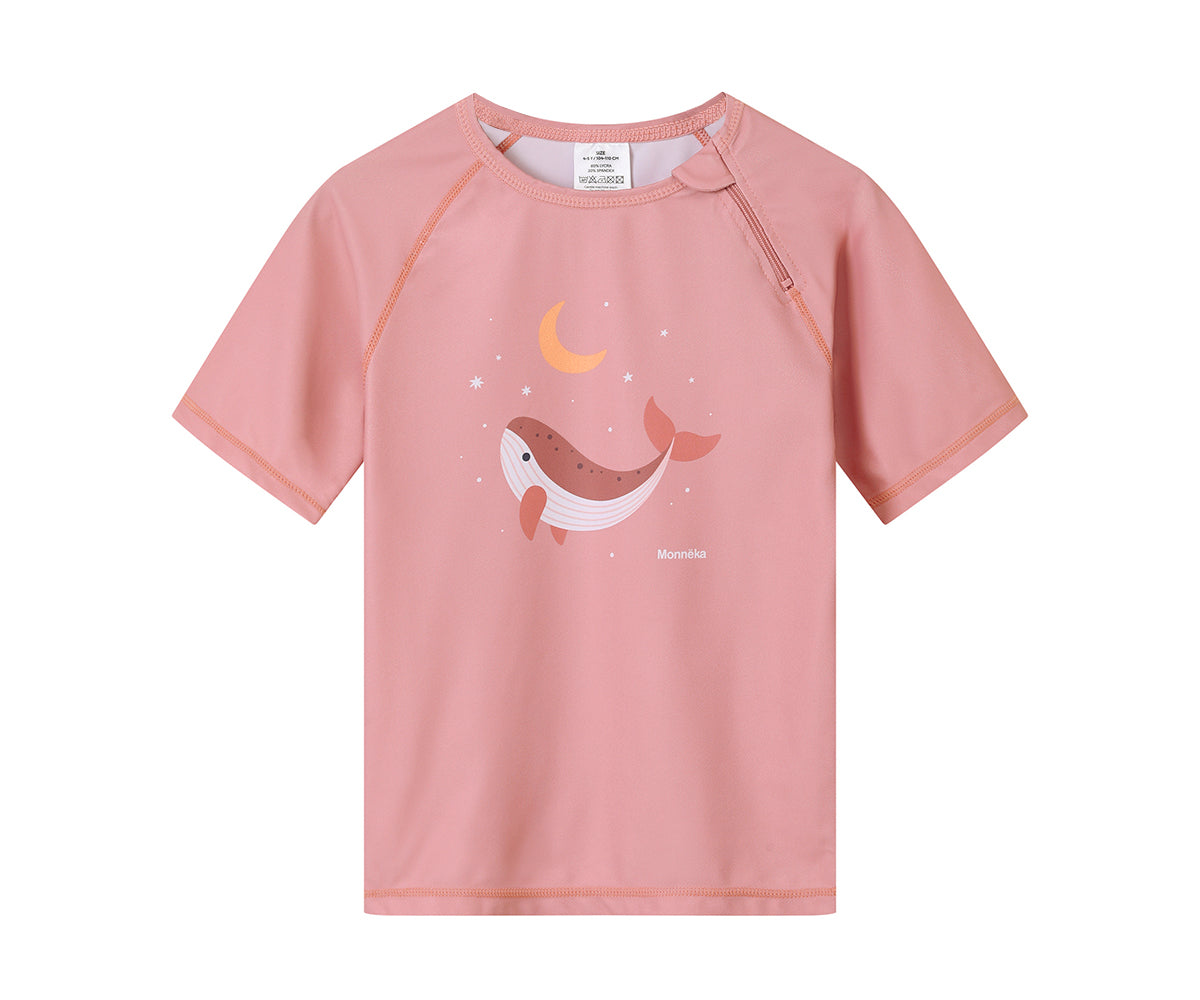 Camiseta Protección Solar Monnëka Tutete - Whale Pink