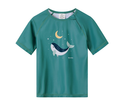 Camiseta Protección Solar Monnëka Tutete - Whale Teal