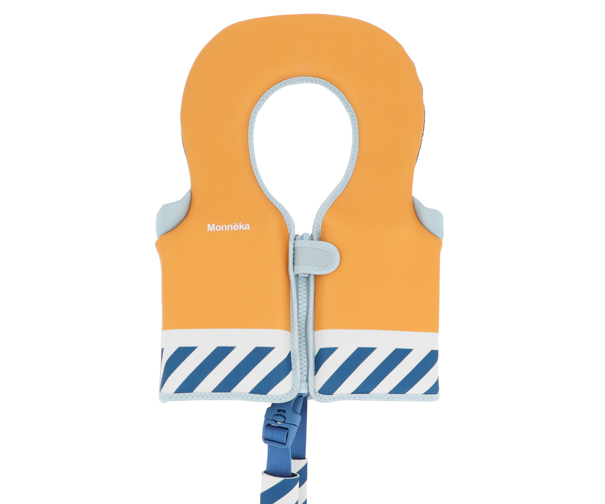 Chaleco Flotador Aprendizaje 1-2 años Monnëka Tutete - Stripes Blues & Beyond