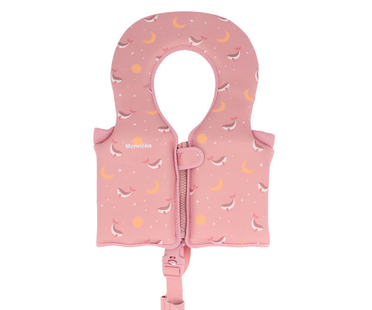 Chaleco Flotador Aprendizaje 1-2 años Monnëka Tutete - Whale Pink