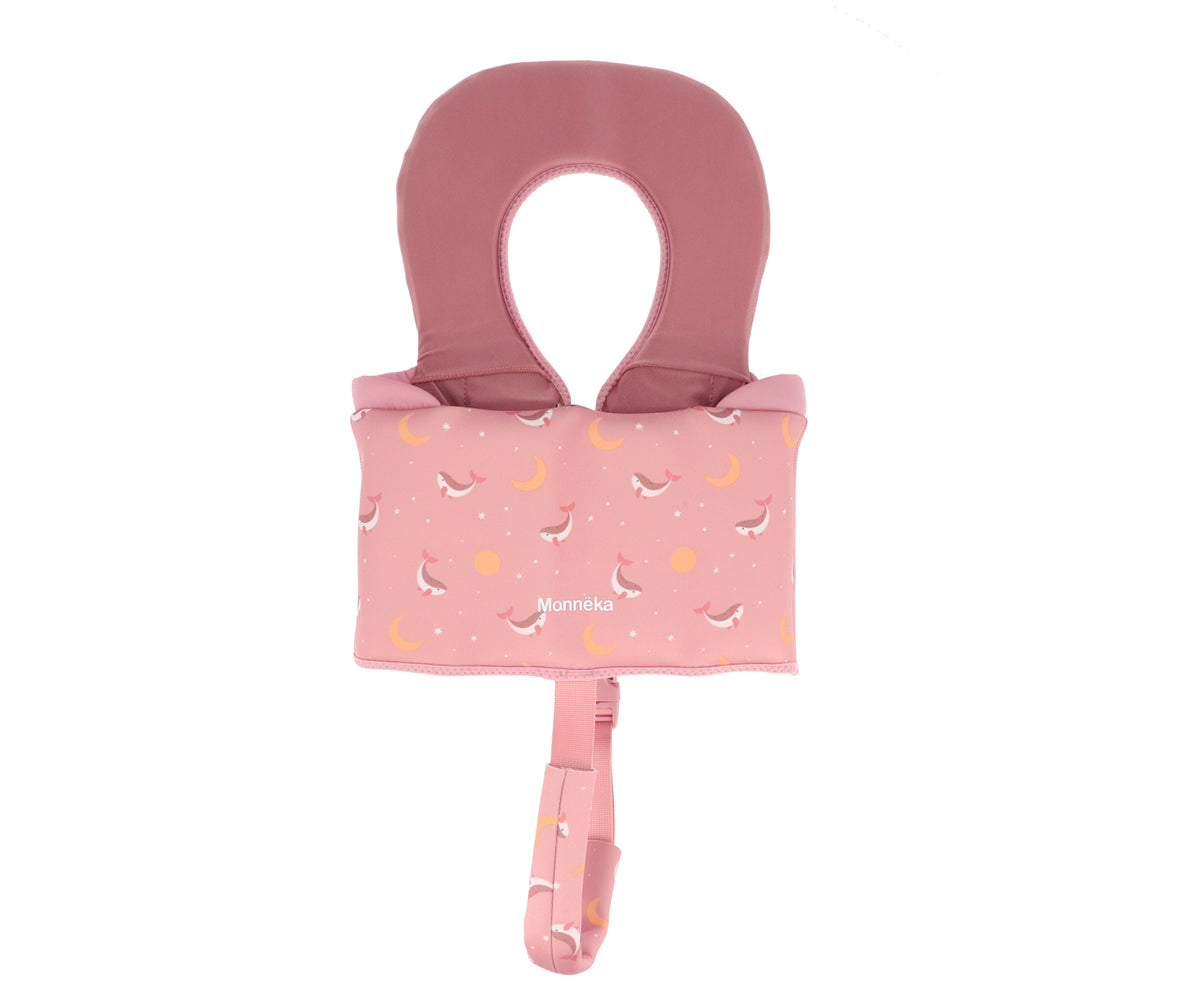 Chaleco Flotador Aprendizaje 1-2 años Monnëka Tutete - Whale Pink