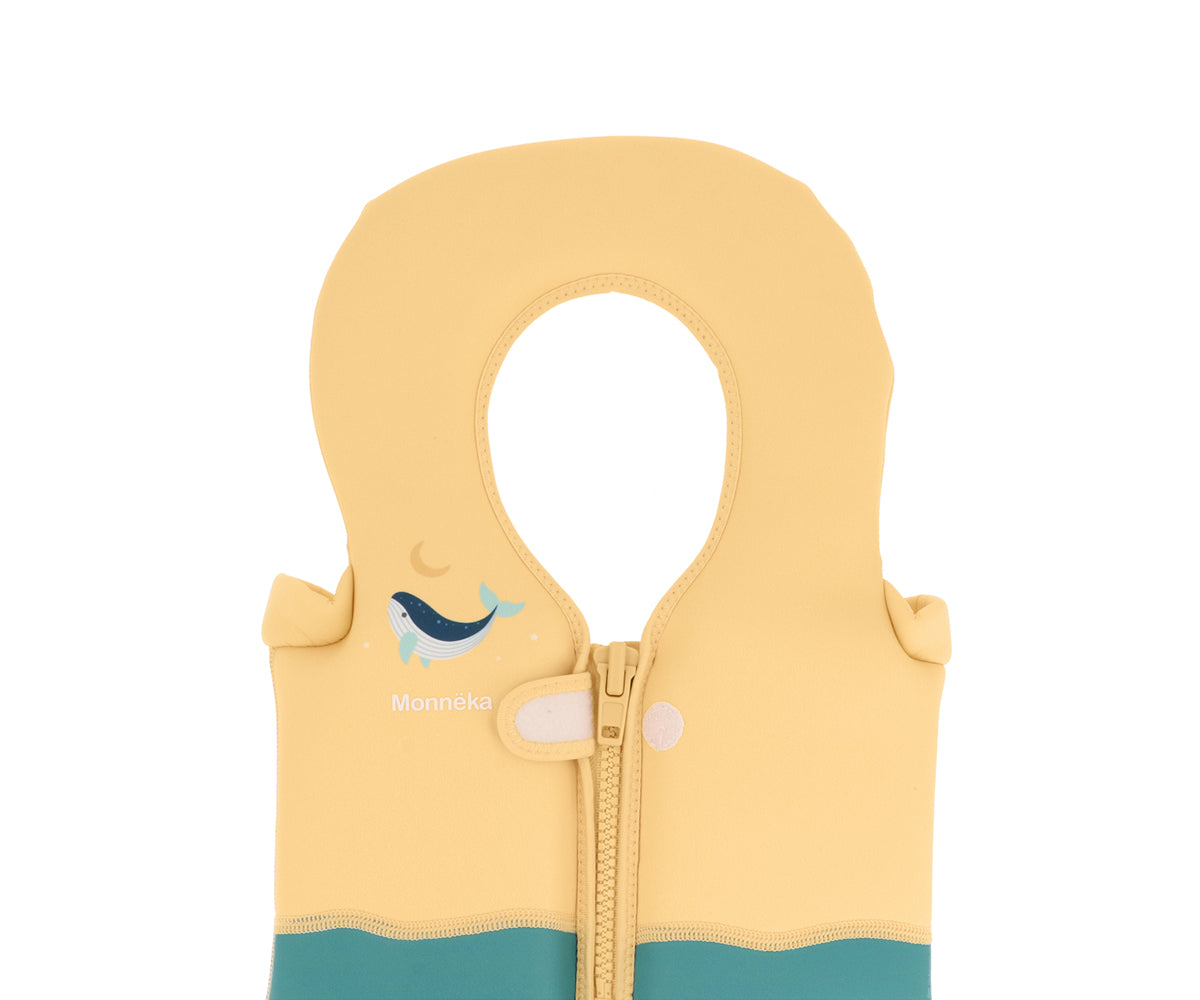 Chaleco Flotador Aprendizaje 1-2 años Monnëka Tutete - Whale Teal