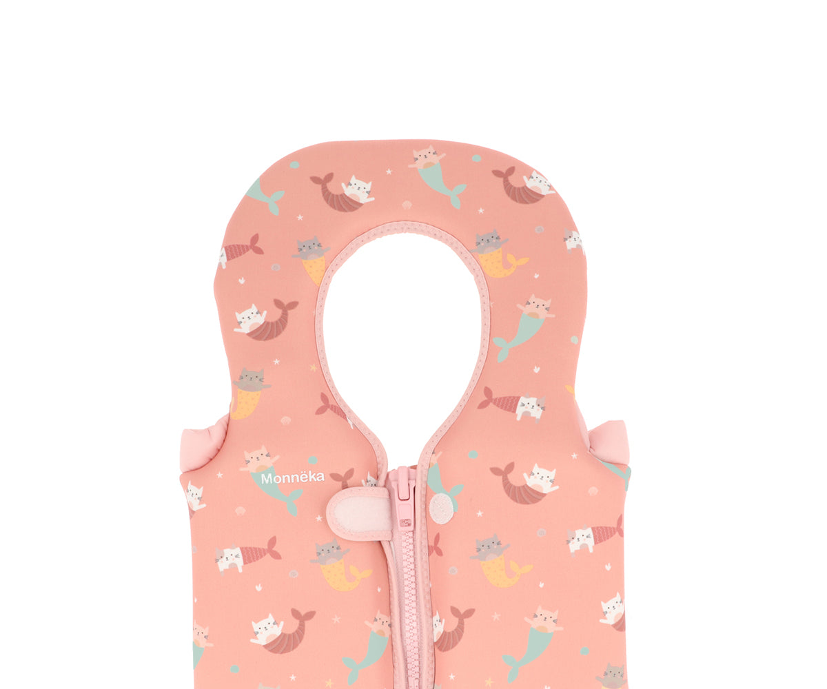 Chaleco Flotador Aprendizaje 1-2 años Monnëka Tutete - Mermaid Cats