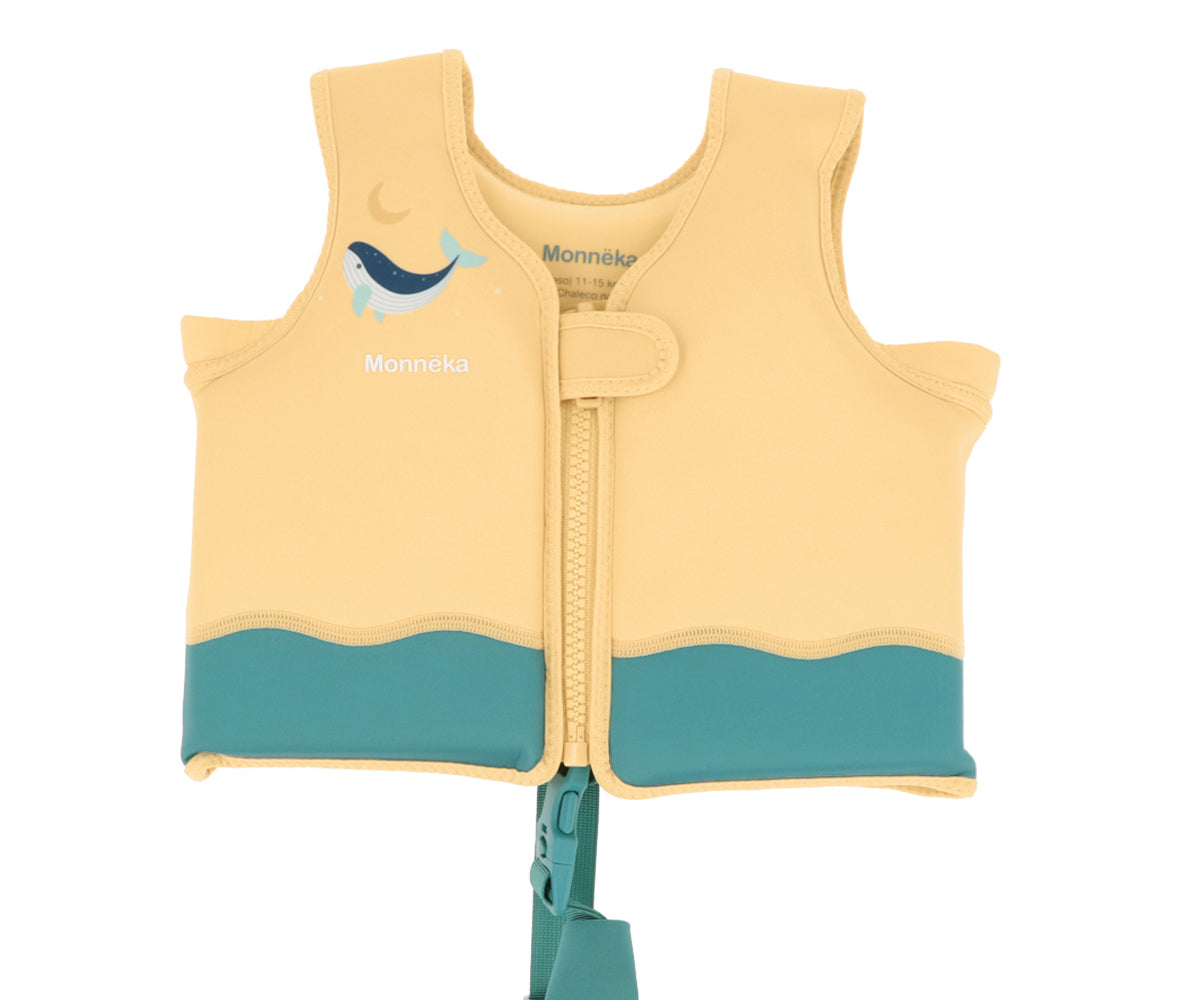 Chaleco Flotador Aprendizaje Monnëka Tutete - Whale Teal